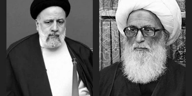 المرجع بشير النجفي يعزي حكومة وشعب إيران برحيل رئيسها