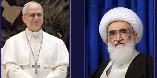 آية الله نوري الهمداني للبابا: هل كان الأنبياء ليصمتوا عن فظائع غزة؟
