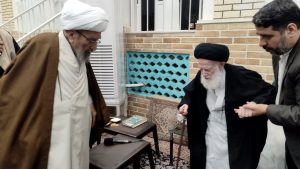 آية الله أشرفي الشاهرودي يلتقي المراجع العظام السبحاني، وجوادي الآملي، وشبيري الزنجاني