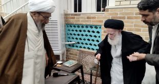 آية-الله-أشرفي-الشاهرودي-يلتقي-المراجع-العظام-السبحاني،-وجوادي-الآملي،-وشبيري-الزنجاني.