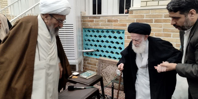 آية-الله-أشرفي-الشاهرودي-يلتقي-المراجع-العظام-السبحاني،-وجوادي-الآملي،-وشبيري-الزنجاني.