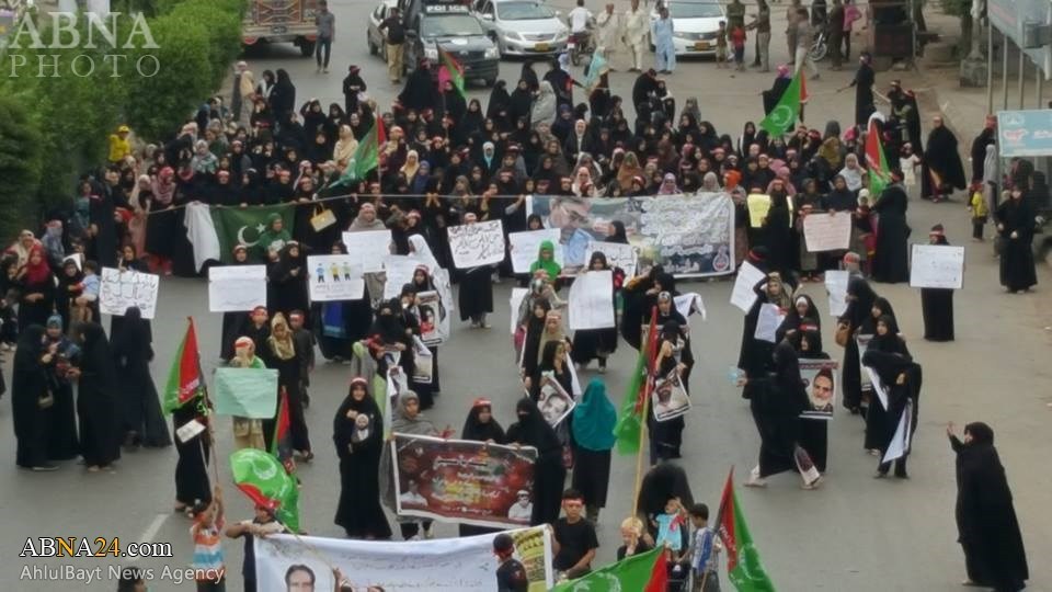 مسيرات تضامنية مع العلامة راجه ناصر عباس جعفري في كراتشي