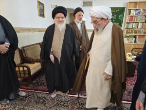 آية الله أشرفي الشاهرودي يلتقي بآية الله السيد علي الميلاني