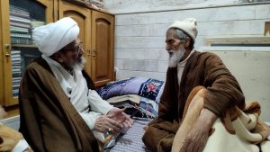 عيادة سماحة آية الله الشيخ مصطفى أشرفي الشاهرودي لسماحة آية الله السيد جعفر حجت كشفي